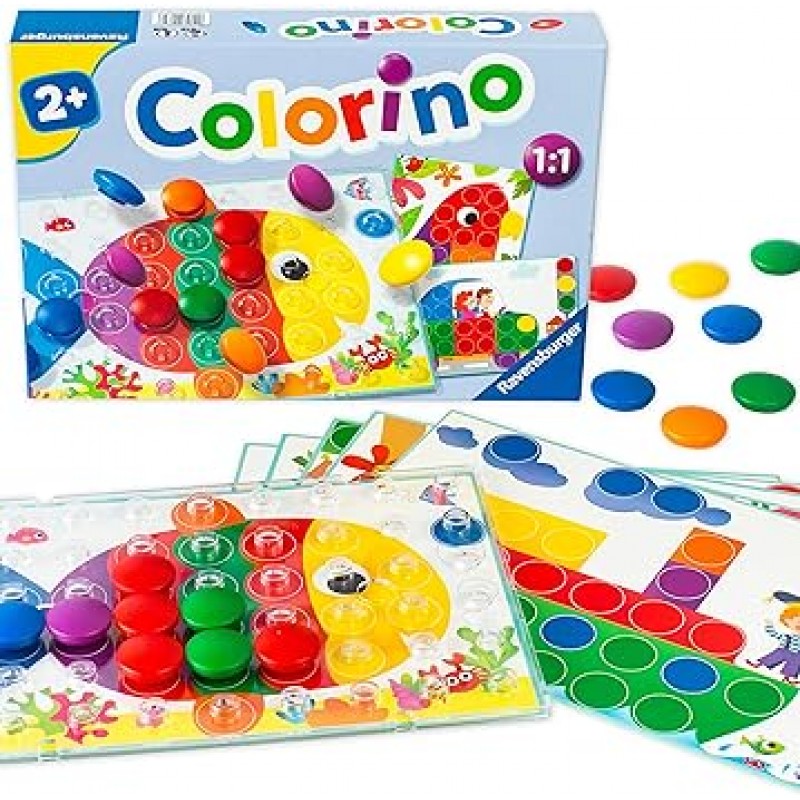 Ravensburger Junior Cararino 20832 6 보드 게임, 어린이 장난감, 일본어 사용 설명서 포함(영어는 보장되지 않음)