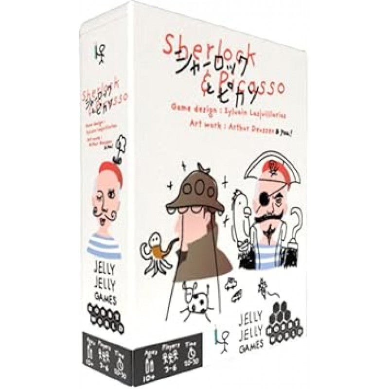 JELLYJELLYGAMES 셜록과 피카소 3-6 플레이어 경쟁 일본 보드 게임