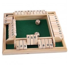 Little Swallow Shut The Box 주사위 게임, 보드 게임, 주사위 게임, 두뇌 훈련, 숫자, 놀이, 수학 학습, 계산, 퍼즐, 게임, 파티, 레크리에이션, 상자를 닫아라