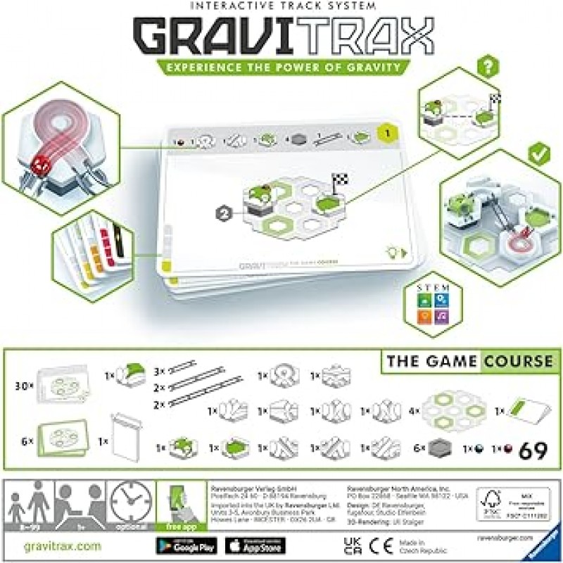 Ravensburger GraviTrax The Game Course 27018 7 가족이 즐길 수 있는 두뇌 트레이닝 게임