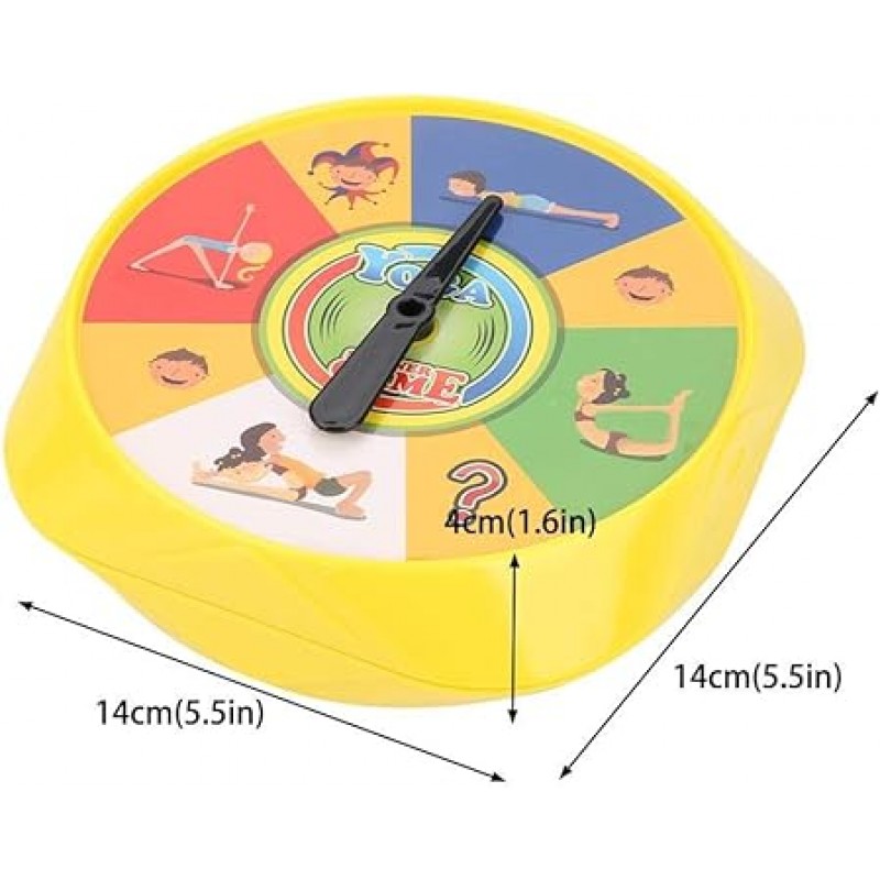 TOPINCN 보드 게임 어린이를위한 요가 회 전자 보드 게임 소년 소녀 십대 요가 포즈 게임 카드 부모를위한 대화 형 유연한 운동 데스크탑 장난감 6 세 이상
