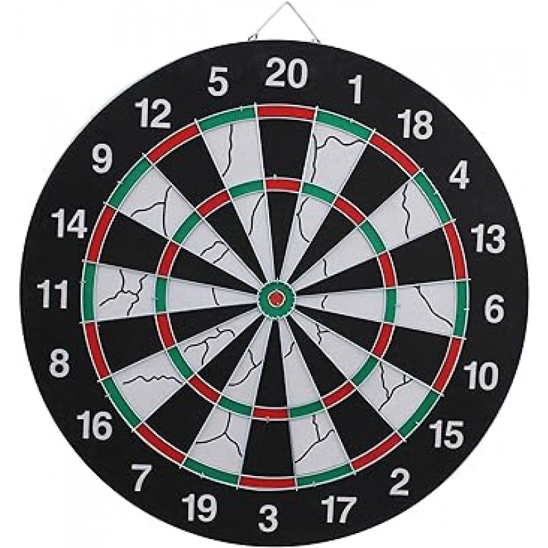 FlyCreat Dartboard, Hardboard, 12 Arrows, 18 인치 파티 게임, 홈 소프트 다트 보드, 하드 다트 보드, 다트 스탠드, 다트 화살표 세트, 벽걸이 형, 양면, 몰려 들고, 다트 판 연습, 안전 다트 판, Gran 보드, 전문 스타일, 쉬운 설치, 던지기, 조합, 인테리어, 파티, 사무실, 게임, 어린이 및 성인에 적합, 안전 다트보드, 경쟁, 초보자, 실내 놀이(다트보드)