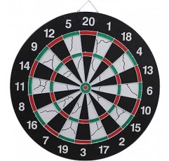 FlyCreat Dartboard, Hardboard, 12 Arrows, 18 인치 파티 게임, 홈 소프트 다트 보드, 하드 다트 보드, 다트 스탠드, 다트 화살표 세트, 벽걸이 형, 양면, 몰려 들고, 다트 판 연습, 안전 다트 판, Gran 보드, 전문 스타일, 쉬운 설치, 던지기, 조합, 인테리어, 파티, 사무실, 게임, 어린이 및 성인에 적합, 안전 다트보드, 경쟁, 초보자, 실내 놀이(다트보드)