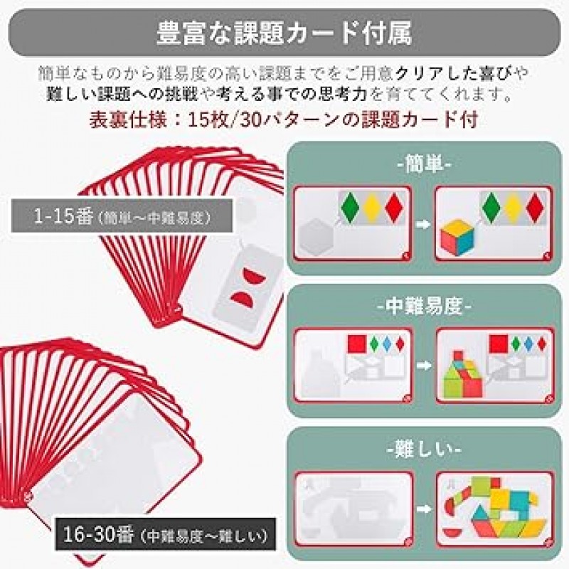 Ms.0 탱그램 퍼즐, 몬테소리 교육용 장난감, 자석, 두뇌 훈련, 후생노동성 시험 안전기준