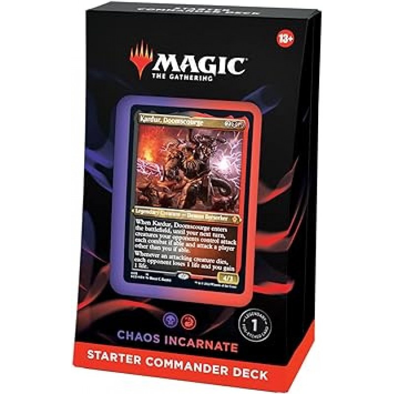 Magic: the Gathering Starter Commander Deck Chaos Incarnate (Black-Red) MTG 트레이딩 카드 Wizards of the Coast C99230000