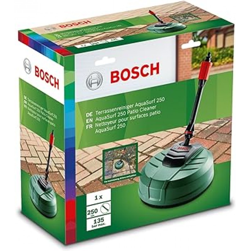 고압 세척기용 Bosch F016800486 파티오 클리너(전용 랜스가 있는 9.8인치(250mm))