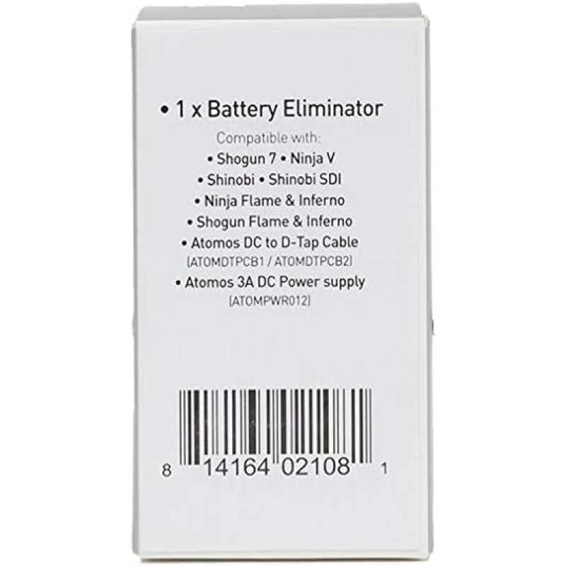 ATOMOS ATOMDCA001 Battery Eliminator for NINJA V/SHINOBI/SHINOBI SDI