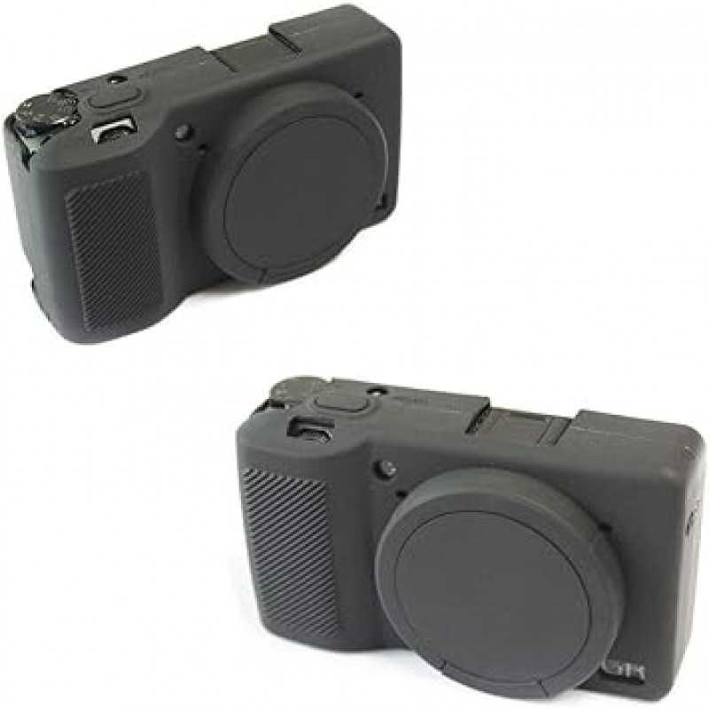 Ricoh PEN GR III GR3 카메라 커버, 실리콘 케이스, 실리콘 커버, 카메라 케이스, 슈팅 케이스, 라이너 케이스, 카메라 홀더, 초박형, 내충격성, 내충격성, 내마모성(검은색)