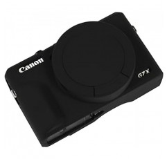 이지 푸드 케이스 Canon Powershot G7 X Mark III 디지털 카메라용 소프트 실리콘 보호 커버 제거 가능한 렌즈 커버 포함 Canon G7XII / G7X Mark II용 DSLR 카메라용