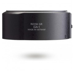 RICOH GA-1 렌즈 어댑터, 호환 모델: GR III, 광각 변환 렌즈 GW-4, 1.9인치(49mm) 필터와 호환, GT-4 장착 감지 메커니즘 포함, 최적화된 이미지 안정화