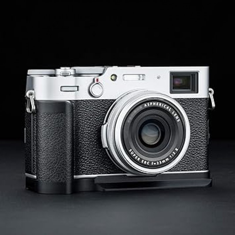 JJC 금속 손잡이, Fujifilm Fuji X100V 및 X100F 카메라와 호환 가능, 편리한 배터리 교체