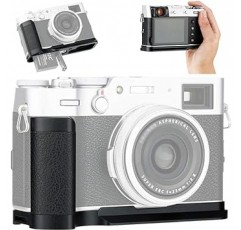 JJC 금속 손잡이, Fujifilm Fuji X100V 및 X100F 카메라와 호환 가능, 편리한 배터리 교체