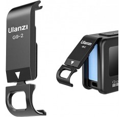 ULANZI GoPro Hero 9 배터리 덮개 측면 도어 교체 유형 C 포트 배터리 덮개 교체 경량 알루미늄 소재 Timelapse 슈팅 액션 카메라 액세서리용 ULANZI 배터리 뚜껑
