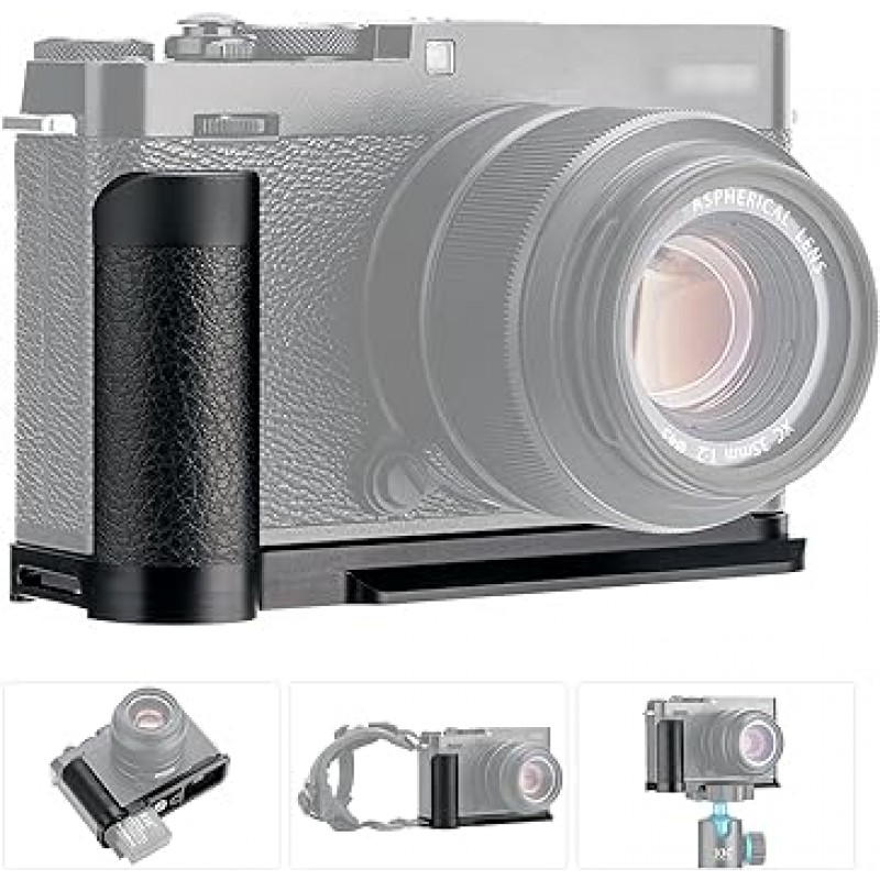 Fujifilm Fujifilm Fuji X-E4 XE4 금속 손잡이 그립 편리한 배터리 교체 1/4 