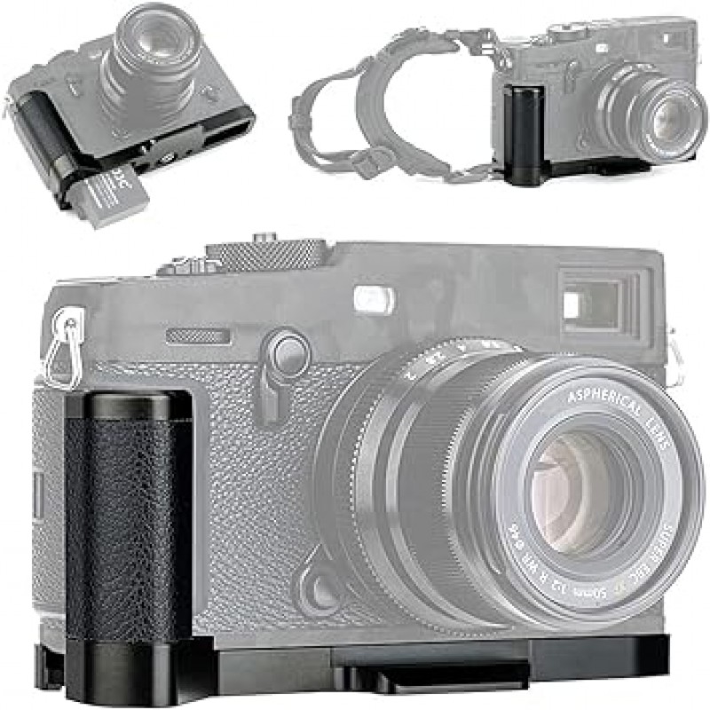 JJC 메탈 핸드 그립 Fujifilm X-Pro3 X-Pro2 X-Pro1 카메라 호환 MHG-XPRO3 MHG-XPRO2 MHG-XPRO1