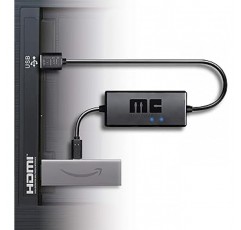 [Fire TV Stick 4K] [Fire TV Stick Max Lite 4K] 미션 케이블과 호환 AC 전원 공급 장치가 없는 모든 TV USB 포트 아름다운 배선 벽걸이 TV TV 마운트 액세서리