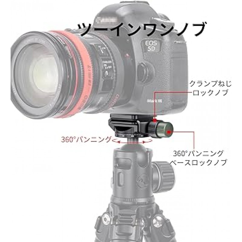 SWFOTO PC-40T 360° 미니 파노라마 헤드 세트 40mm 패닝 클램프 PC-40+38mm QD Arca 스위스 플레이트 SP-38QB