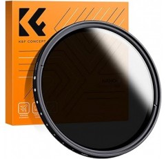 K&F Concept 37mm 가변 ND 필터 ND2-ND400 렌즈 필터 디머 필터 Ultra Thin Camera Filter + Ultra Fine Fiber Cloth (37mm ND Filter)
