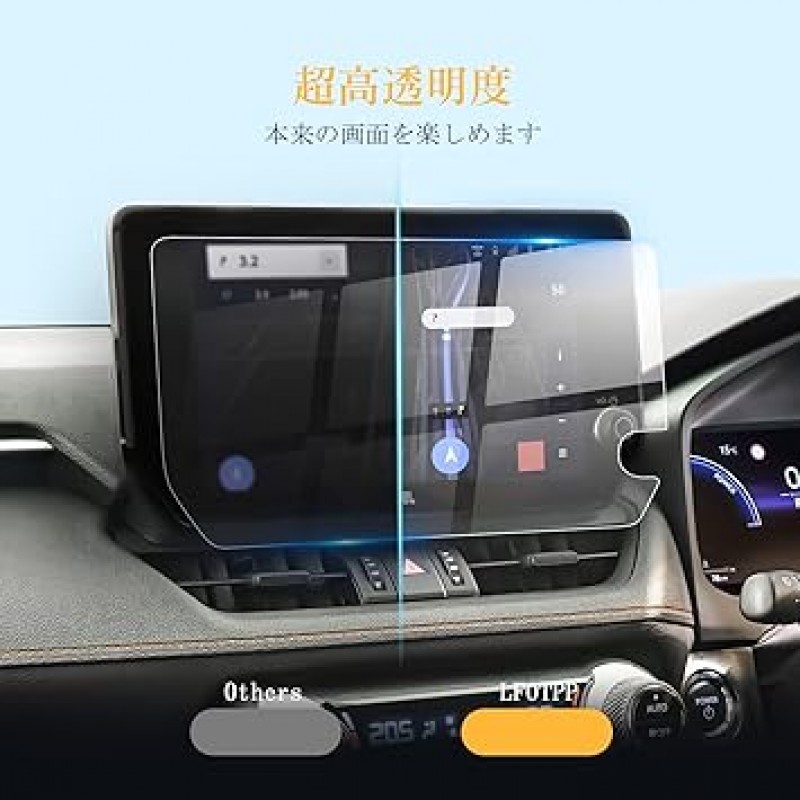 Toyota RAV4 2022 모델용 LFOTPP 내비게이션 LCD 보호 필름, 10.5인치 나노 필름, AR 필름, 고감도 터치, 지문 감소, 거품 없음, 적용하기 쉬움, 자동차 모델용으로 설계