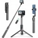 블루투스 리모콘이 있는 TELESIN 셀카봉, 10.4 - 51.2인치(26.5 - 130cm), GoPro용 삼각대, Max Hero11, Hero10, Hero9, Hero8, Android 및 iOS 스마트폰, 스마트폰 볼더 포함, 경량, 알루미늄, 모노포드, Go Pro, 액세서리, 브이로그