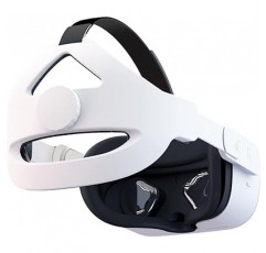 CNBEYOUNG VR 헤드 스트랩 액세서리 메타 / 오큘라 퀘스트 2 Elite 스트랩과 교환 가능 엘리 스트랩 편안한 VR 게임 플레이 스트랩을 자유롭게 조절 가능 머리에 압력을 완화