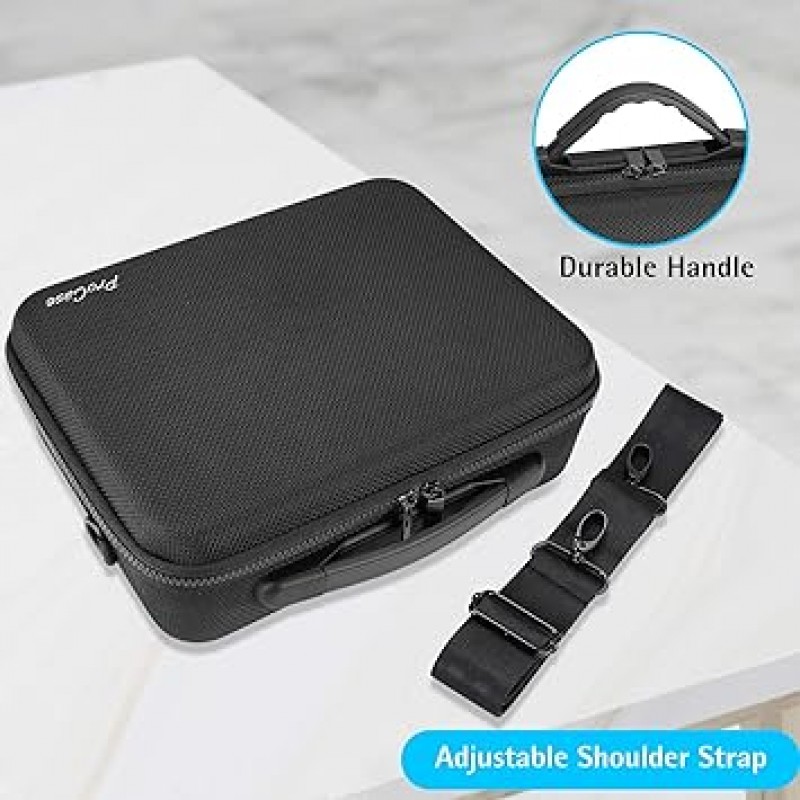 ProCase DJI Mini 2 / DJI Mini 2 플라이 모어 드론 보호 케이스, 콤보 및 액세서리 보관 충격 방지 EVA 케이스 여행용 가방 - 블랙