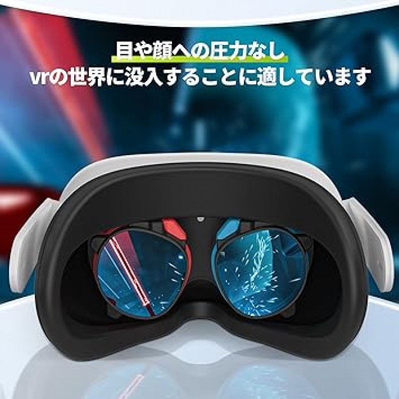 ZYBER 처방 렌즈(Right-Blue -3.5) Oculus Quest 2용 처방 렌즈, Meta Quest 2, 경량 마그네틱 ABS 프레임, Oculus Quest 2용 블루 라이트 차단 렌즈