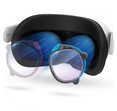 ZYBER 처방 렌즈(Right-Blue -3.5) Oculus Quest 2용 처방 렌즈, Meta Quest 2, 경량 마그네틱 ABS 프레임, Oculus Quest 2용 블루 라이트 차단 렌즈