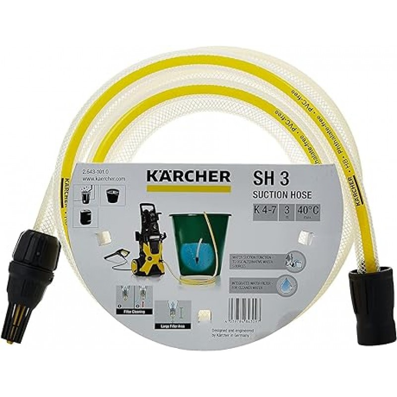 Karcher 2.643-101.0 고압 세척기 자체 프라이밍 호스 9.8피트(3m)