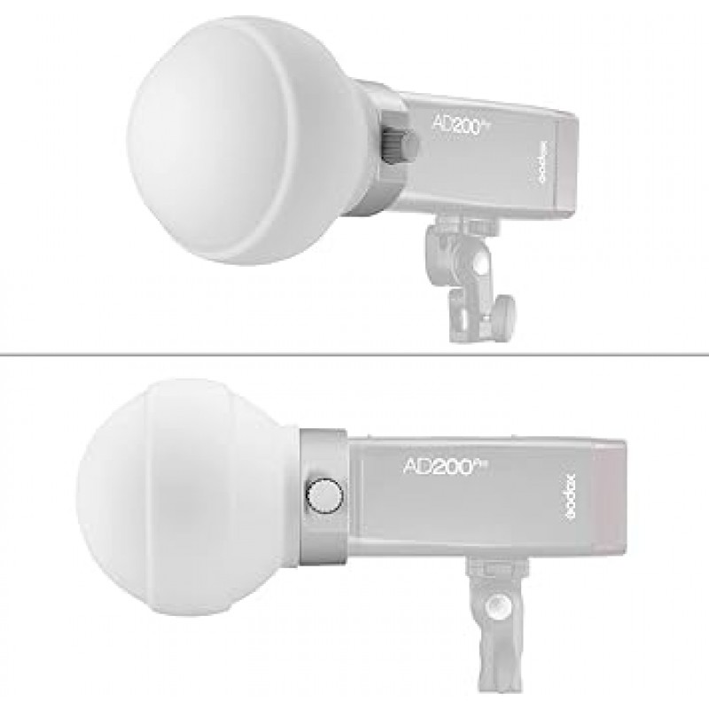 Godox V1 시리즈 ML30 ML60 LED 비디오 라이트 AD200 AD200PRO AD300PRO V850III V860III V860II TT685II TT600 플래시 스트로브 및 기타 Godox 마운트 라이트용 3개의 어댑터 플래시 디퓨저 라이트가 있는 GODOX ML-CD15 확산 돔 키트