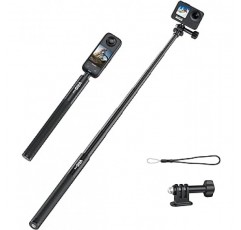 Insta360 GoPro, 131cm(51.6인치) 셀카봉, 액션 카메라 셀카봉, 6단계 확장 가능, GoPro 액세서리, Insta360용 셀카봉, 액션 카메라, 셀카봉, 휴대하기 쉬움, 완벽한 셀카, 사진 녹화, 라이브 스트리밍, 호환 가능 GoPro Hero, DJI Action 2, Insta360 등