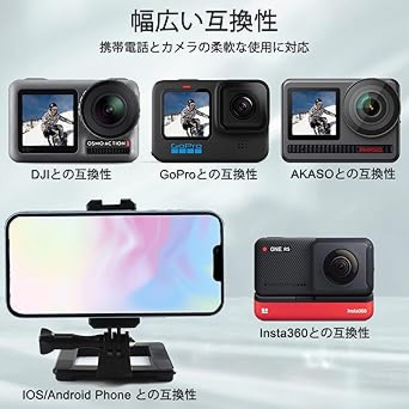 GoProHero 시리즈, DJI 및 Osmo와 호환되는 FitStill 마그네틱 액션 카메라 마운트 액세서리, Android 및 iPhone과 호환 가능