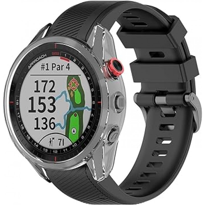 Garmin Approach S62 케이스용 5팩, Garmin Approach S62 보호 케이스 커버, Sooyeeh Soft TPU 반투명 프로텍터 커버, 충격 방지, 얇은, 경량, 지문 방지, 황변 방지, 액세서리, 5가지 색상 사용 가능