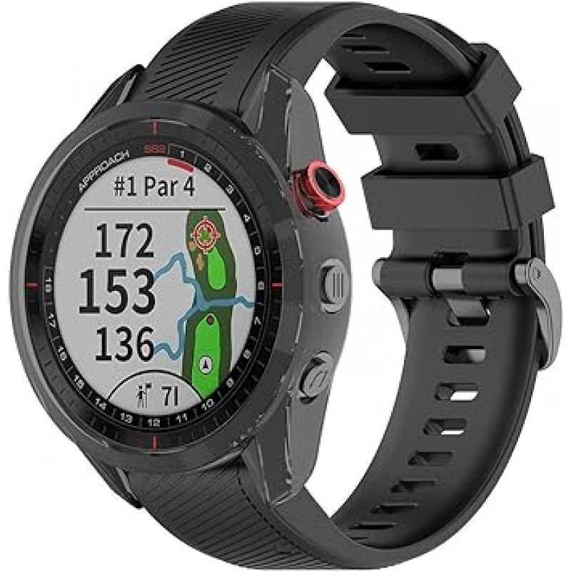 Garmin Approach S62 케이스용 5팩, Garmin Approach S62 보호 케이스 커버, Sooyeeh Soft TPU 반투명 프로텍터 커버, 충격 방지, 얇은, 경량, 지문 방지, 황변 방지, 액세서리, 5가지 색상 사용 가능