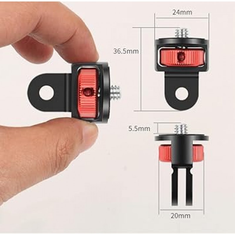 1/4 어댑터 커넥터 INSTA360 X3/ONE X2/Gopro용 1/4 카메라 어댑터 11 10 9 8 INSTA360 ONE RS/ONE R(3PCS)과 호환 가능