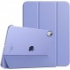 iPad 10세대 케이스, 10.9인치 2022 iPad 10.9 케이스, TiMOVO iPad 10.9인치 커버, 2022 iPad 케이스, 10세대, 하드 커버, PU 레이저, 클로저, 3단 접이식, 스탠드, 자석, 자동 슬립 기능, 충격 방지, 경량, 낙하 방지 , 정밀한 디자인, 손쉬운 탈부착, 아이패드 10세대 케이스, 반투명 라벤더