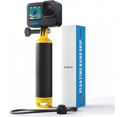 [Sametop] 플로팅 핸드 그립 for GoPro Floatation Handler for Diving Hero 11 10 9 8 7 6 5 4 Session 3+ 3 2 1 Hero (2018) Fusion Camera (Yellow)