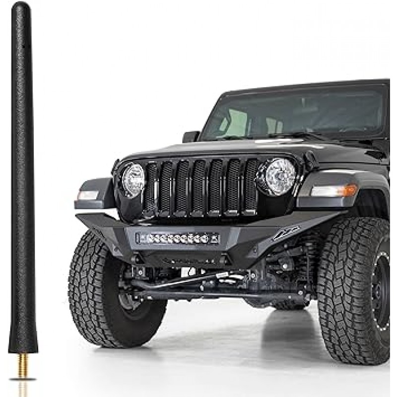 숏 안테나 2007-2023 Jeep Wrangler GladiatorJK JL JT Unlimited Rubicon Sahara용 지프랑글러 검투사 액세서리 지프라디오 안테나 AM/FM 수신용