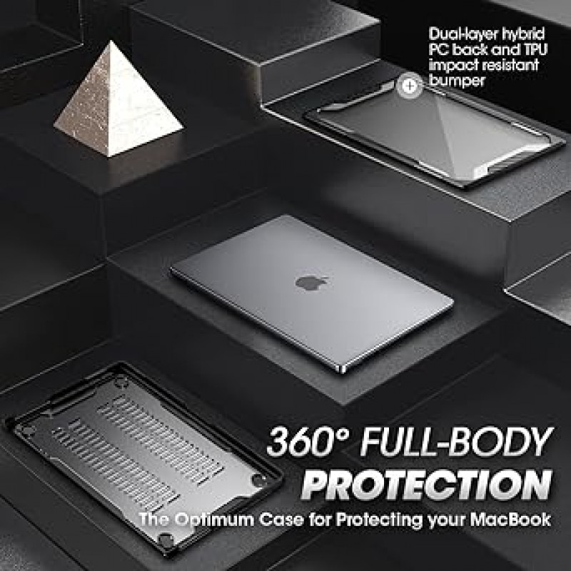 SUPCASE 유니콘 비틀 시리즈 케이스 MacBook Pro 14인치(2021년 발매) A2442 M1 Pro / M1 Max, 2층 하드 쉘 보호 커버 MacBook Pro 14인치용 터치 ID