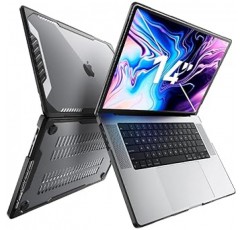 SUPCASE 유니콘 비틀 시리즈 케이스 MacBook Pro 14인치(2021년 발매) A2442 M1 Pro / M1 Max, 2층 하드 쉘 보호 커버 MacBook Pro 14인치용 터치 ID