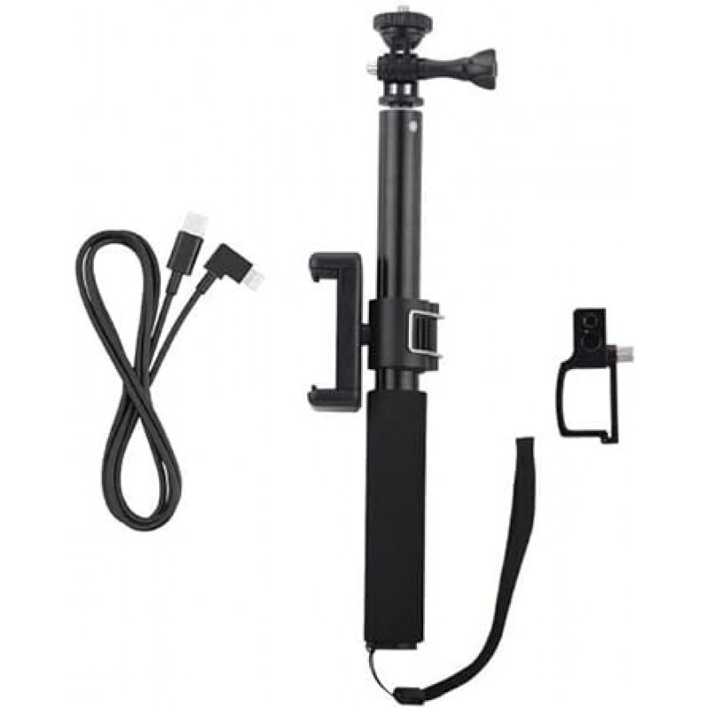 Taoricup DJI Pocket 2/OSMO Pocket Compatible Selfie Stick Extension Rod + 스마트폰 고정 클립 액세서리(Type-c용)