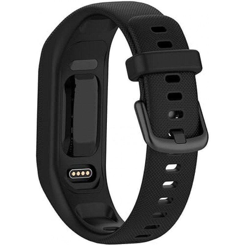 Garmin vivosmart 5 밴드 벨트 3색 세트 교체 밴드 Garmin vivosmart5용 실리콘 스포츠 밴드 교체 스트랩 액세서리(블랙+민트 그린+아미 그린)