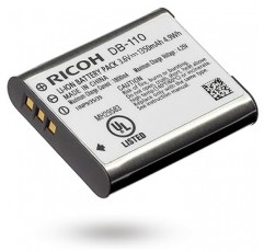 RICOH DB-110 37835 충전식 리튬 이온 배터리, 호환 모델: RICOH GR IIIx, RICOH GRIII, RICOH WG-7, RICOH WG-6, G900 시리즈, 정품 제조업체 제품