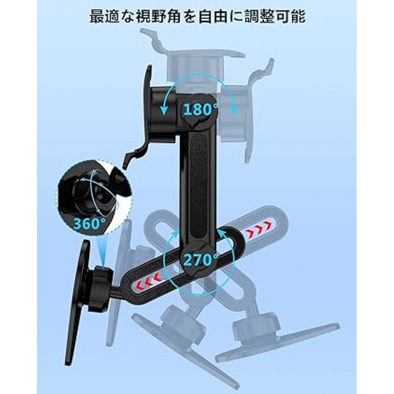 센터 콘솔 스크린용 enGMOLPHY 자기 차량용 전화 홀더 [탄성 목 조정 가능] 360도 회전 MagSafe 호환 Tesla 모델 3/Y 전화 스탠드 차량용 홀더 알루미늄 합금 적합 iPhone 14/13/12 시리즈 및 Tesla Model 3용 기타 4-7인치 스마트폰 액세서리 /X/Y/S(검은색)