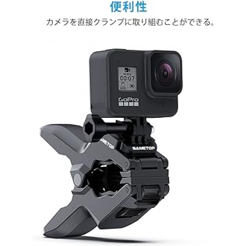 Sametop Jaws Flex Clamp Mount with Jaws Gooseneck for GoPro Hero용 카메라 액세서리 11 10 9 8 7 6 5 4 Session 3+ 3 2 1 Hero(2018) Fusion DJI Osmo 및 기타 액션 카메라