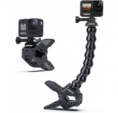 Sametop Jaws Flex Clamp Mount with Jaws Gooseneck for GoPro Hero용 카메라 액세서리 11 10 9 8 7 6 5 4 Session 3+ 3 2 1 Hero(2018) Fusion DJI Osmo 및 기타 액션 카메라