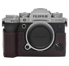 kinokoo XT5 카메라 케이스, FUJIFILM X-T5 케이스, XT5 커버, XT5 커버, XT5 본체 케이스, 배터리 교체용, 삼각대 마운트, 베이지, 모던