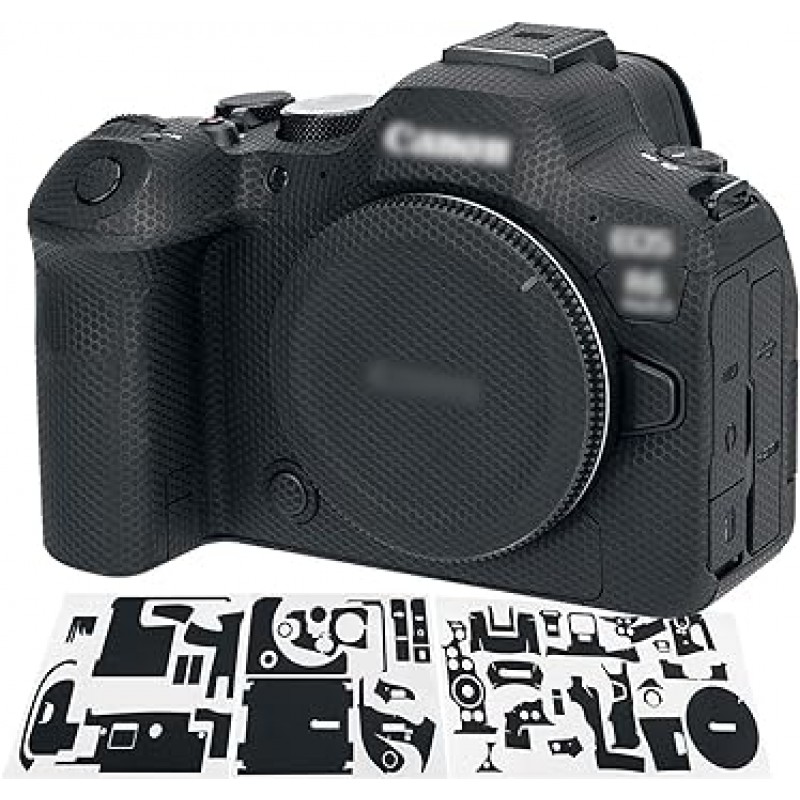 Jjc 카메라 보호 가죽 필름 카메라 바디 보호 필름 canon eos r6ii r6 mark ii 카메라 3 m 소재 매트릭스 블랙