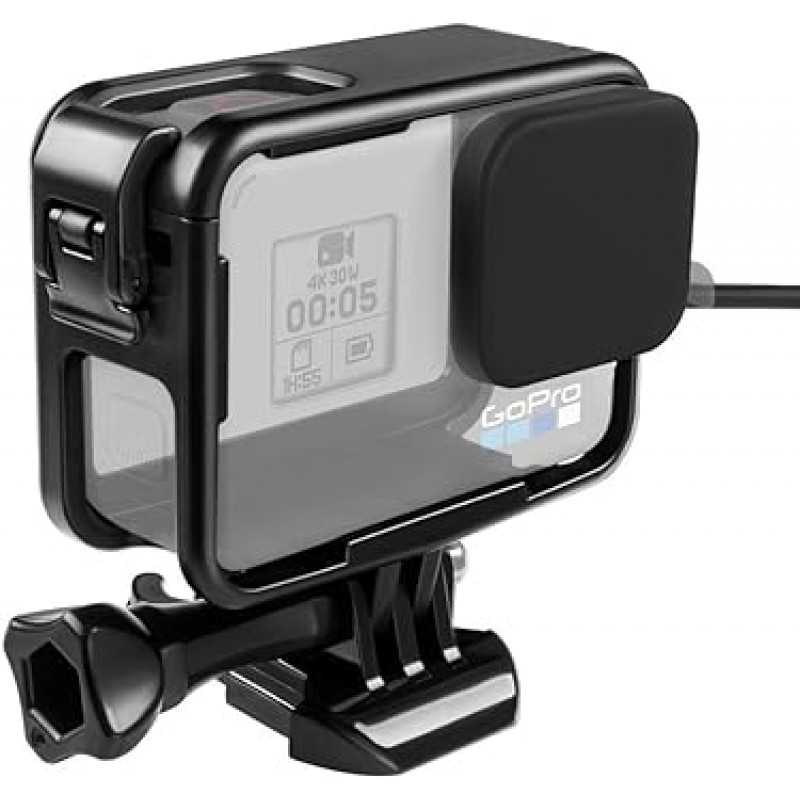 Taisioner 보호 프레임 + GoPro HERO 5, HERO6, HERO7 3세대 스포츠 카메라 액세서리용 실리콘 캡