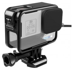 Taisioner 보호 프레임 + GoPro HERO 5, HERO6, HERO7 3세대 스포츠 카메라 액세서리용 실리콘 캡